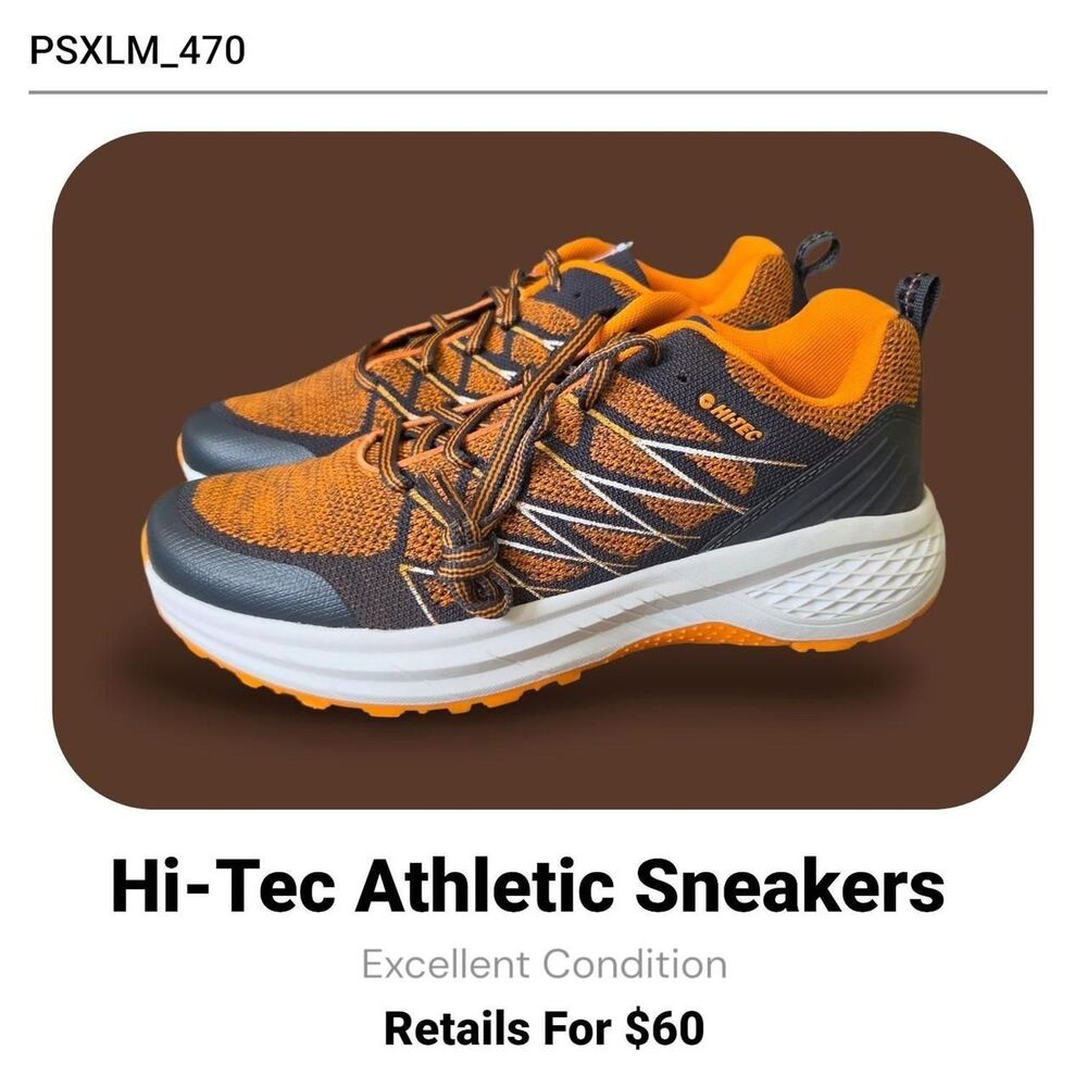 Hi-tec Men's Orange and Brown Trainers